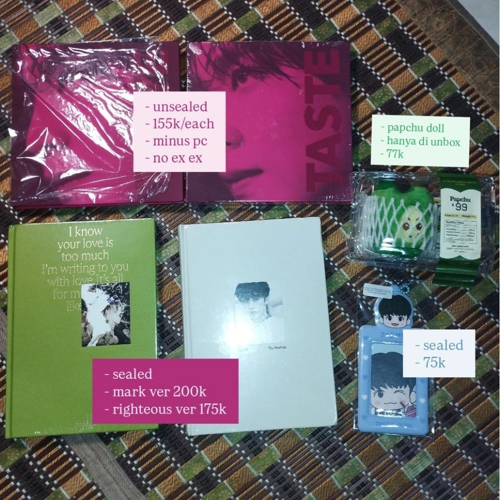 [pre order & ready stock] album mark thefirstfruit trilogy set (po with dp) haechan taste savory (re