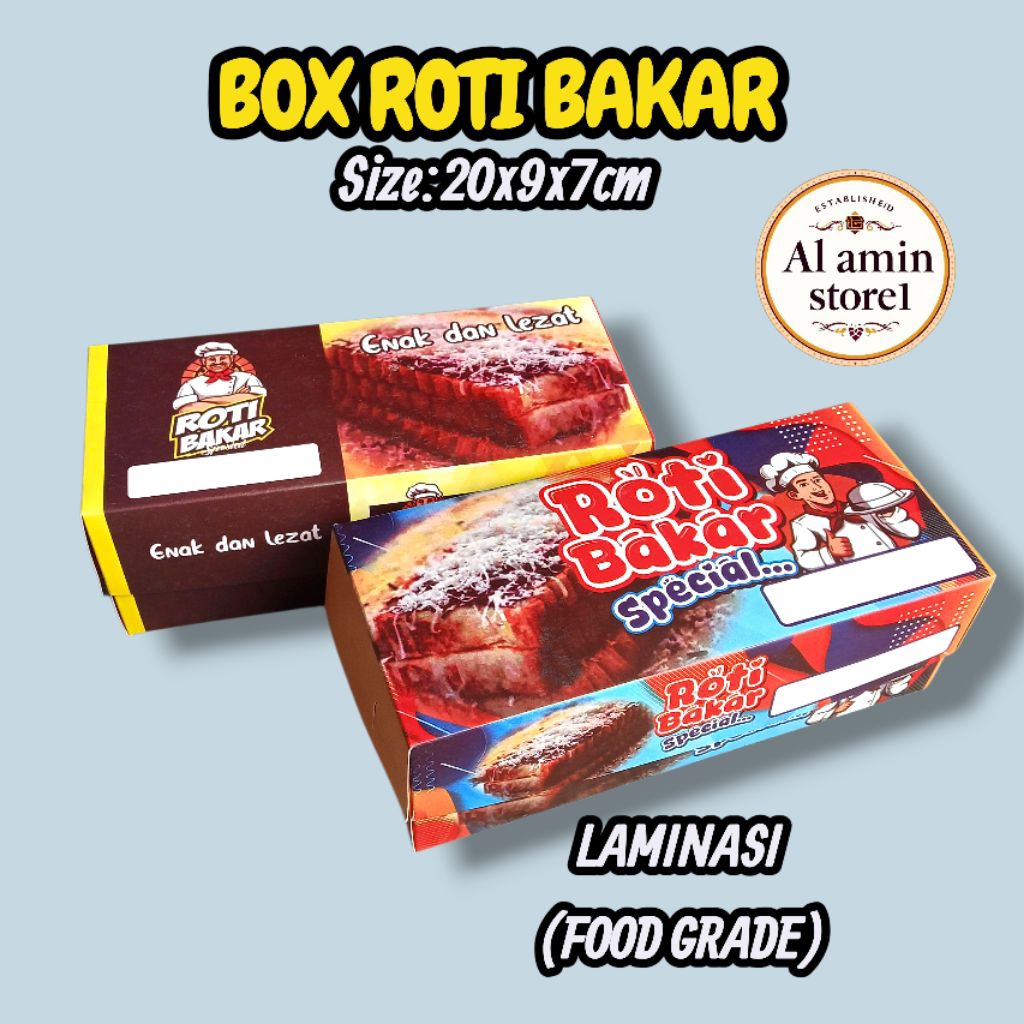 100 pcs BOX Roti bakar/dus laminasi roti bakar