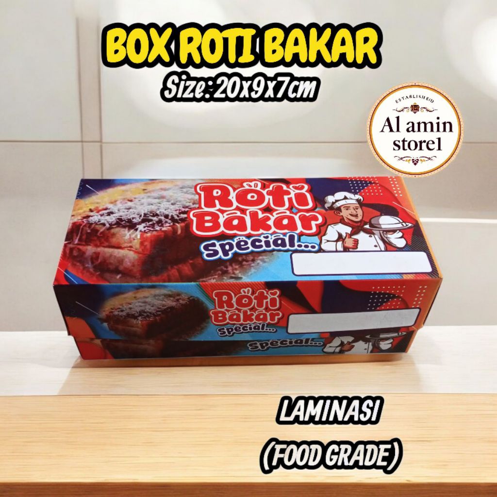 Dus roti bakar/box roti bakar/kemasan roti bakar