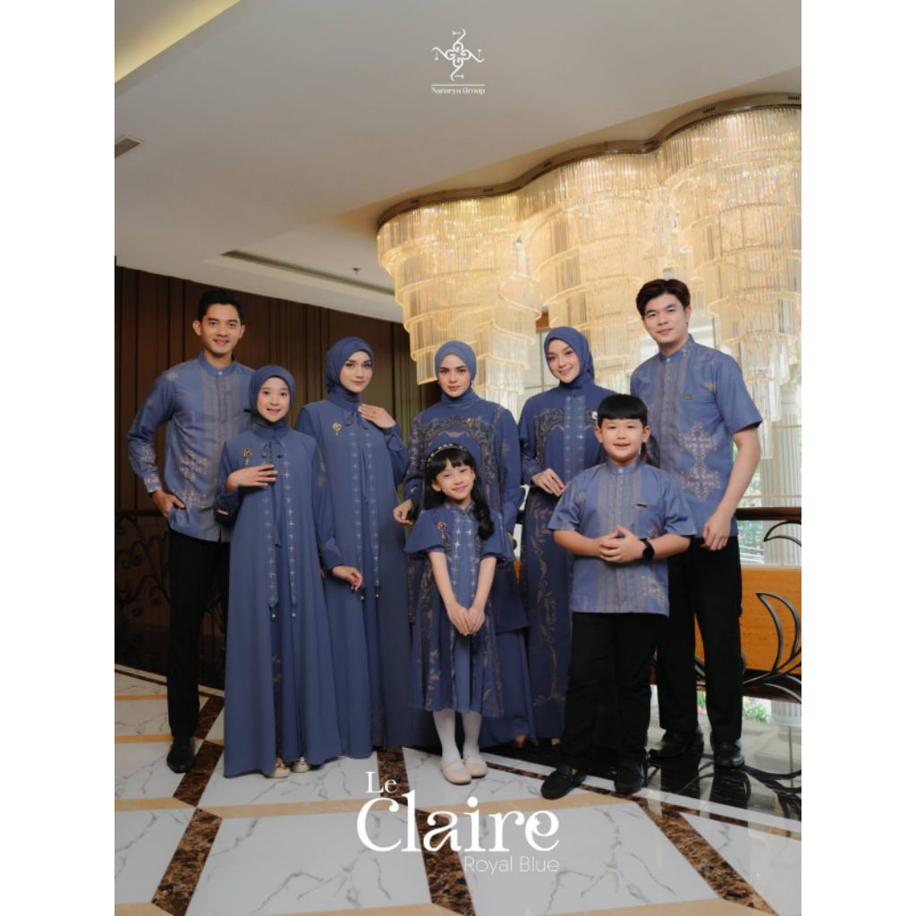 OPEN PO LE CLAIRE Sarimbit Keluarga By NARARYA Terbaru Gamis Set Koko Set Gamis Ibu dan Anak Koko Co