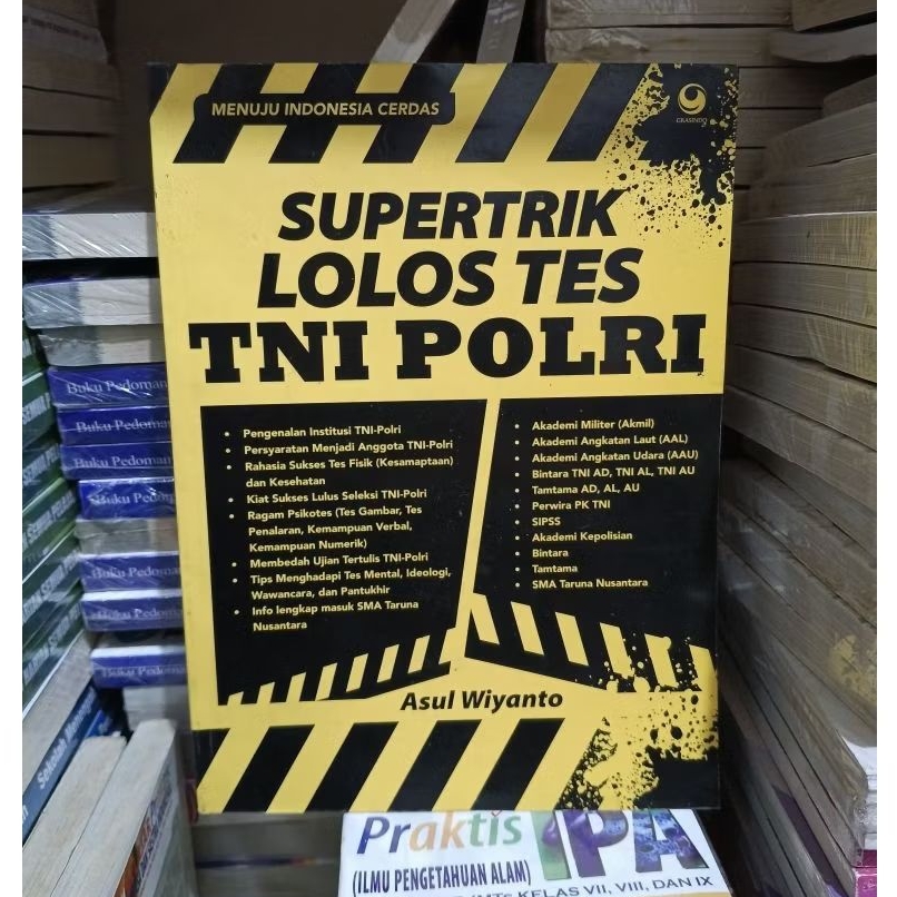 BUKU SUPERTRIK LOLOS TES TNI POLRI