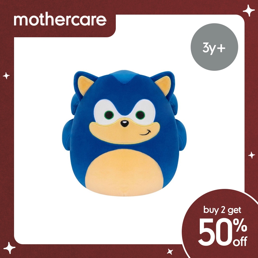 [Buy 2 Get 50%] Squishmallows 10 Inch Soft Toy Sonic The Hedgehog Plush Toys - Mainan Boneka Bantal 