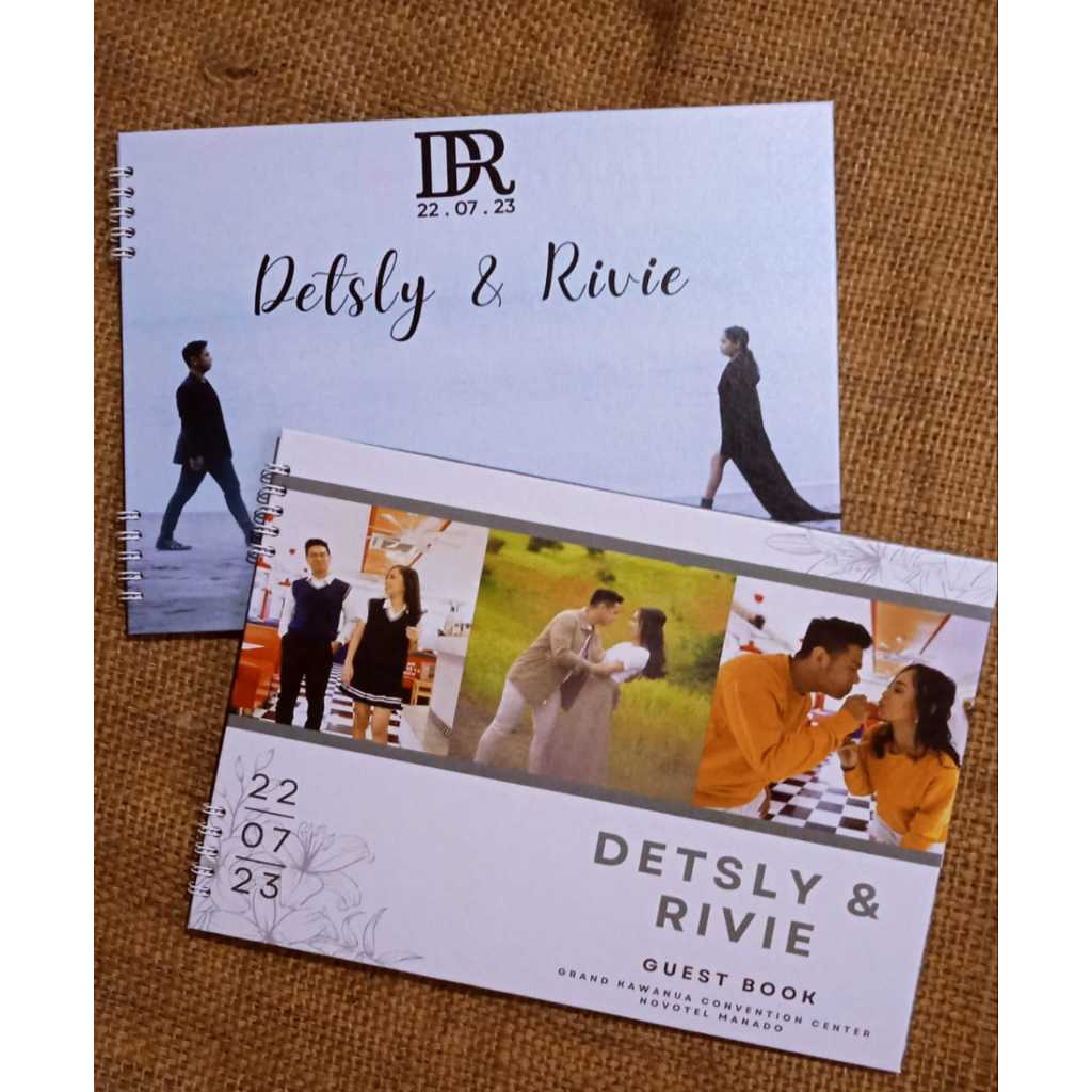 Guest Book Wedding Buku Tamu Pernikahan Custom Hard Cover Premium Kekinian Termurah By SPESIALIS BUK