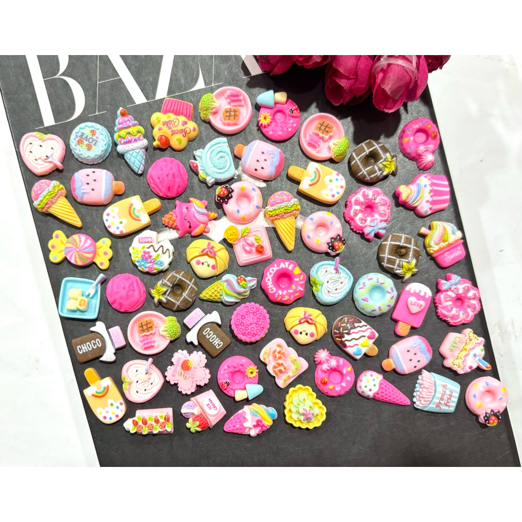 clay/resin food isi 100 pcs