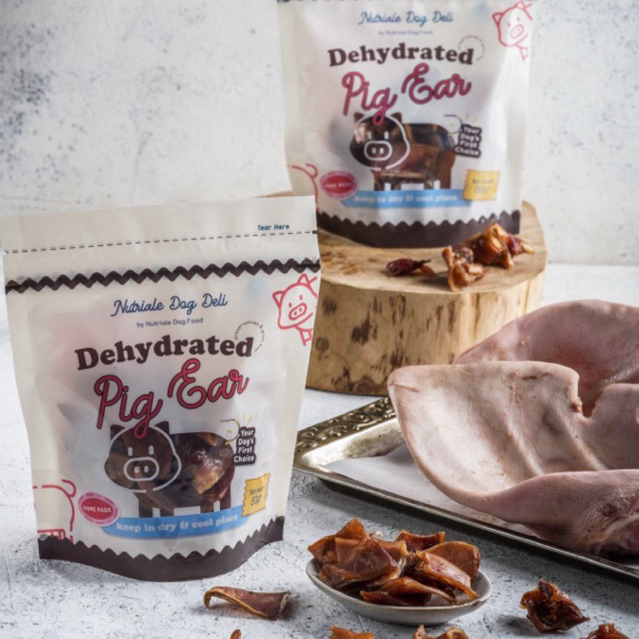 Nutriale Dog Deli - dehydrated pig ear (kuping babi untuk anjing)