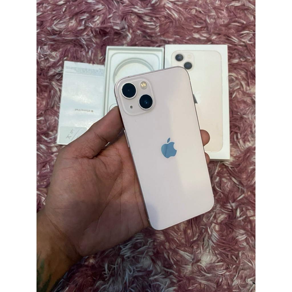 iphone 13 128gb pink resmi ibox fulloriginal mulus likenew