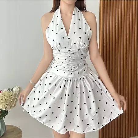 MYSHA - DRESS WANITA CANTIK  KAGURA DRESS POLKA  / DRESS MINI WANITA