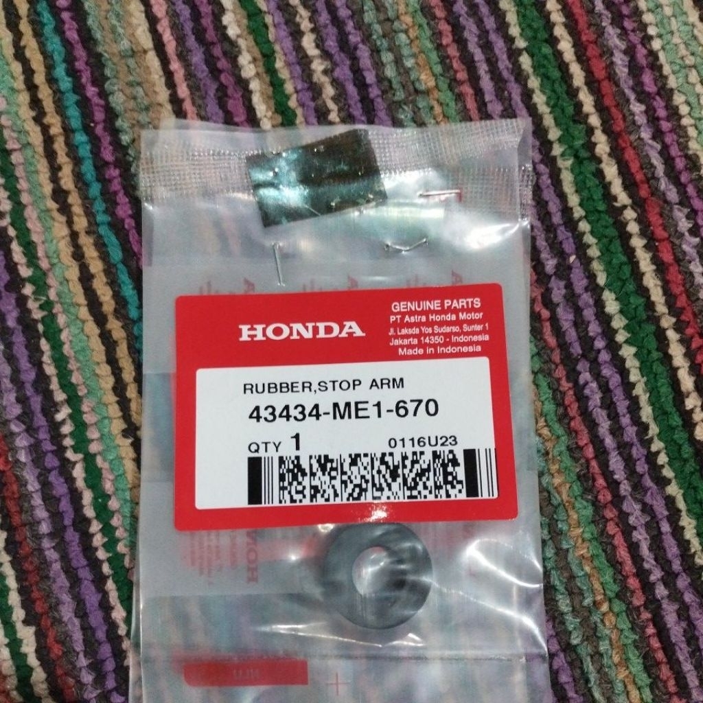 43434-ME1-670 Rubber Stop Arm – Supra X 125 FI
