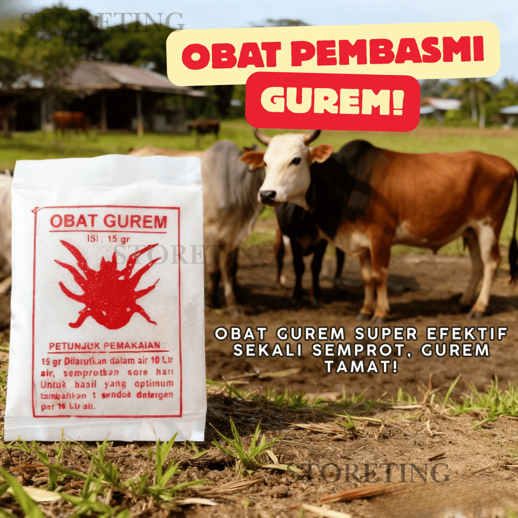 OBAT PEMBASMI Hama Kandang GUREM Membasmi Kutu ayam Gurem Caplak obat Kutu Kambing Obat Kutu Sapi