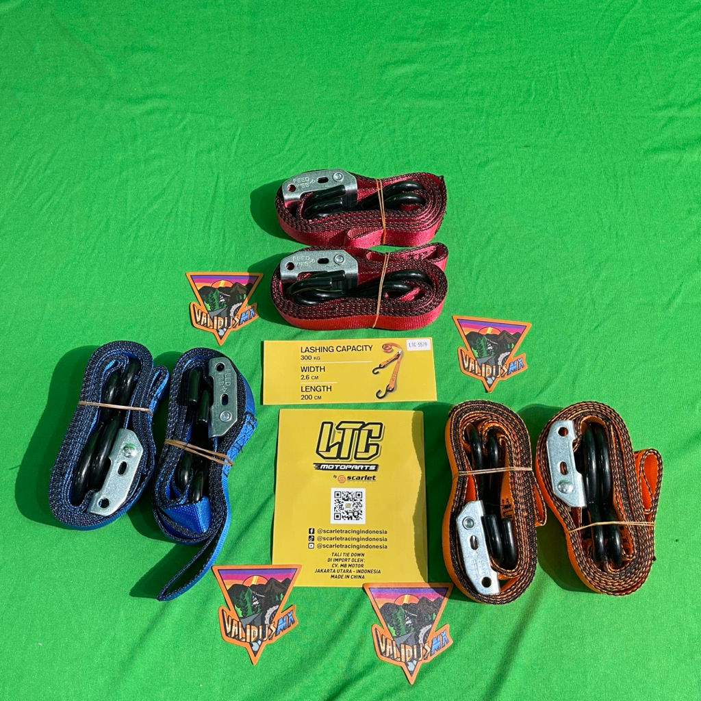 tali tie down LTC tali tie down TIE DOWN MOTOR TRAIL STRAPS Pengikat Motor Trail LTC tie down NOT EX
