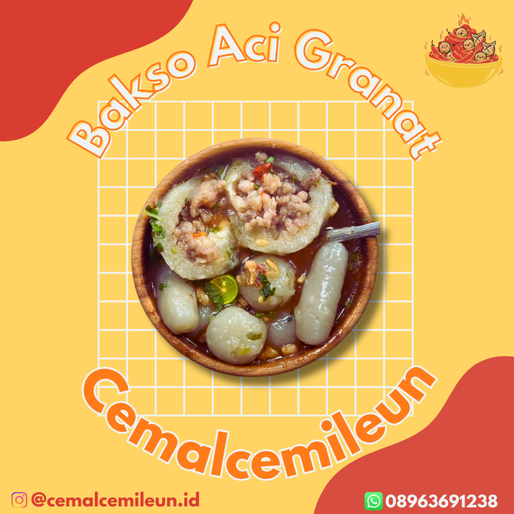 Baso Aci Granat CEMALCEMILEUN - Cilok Pedas Jando Mercon