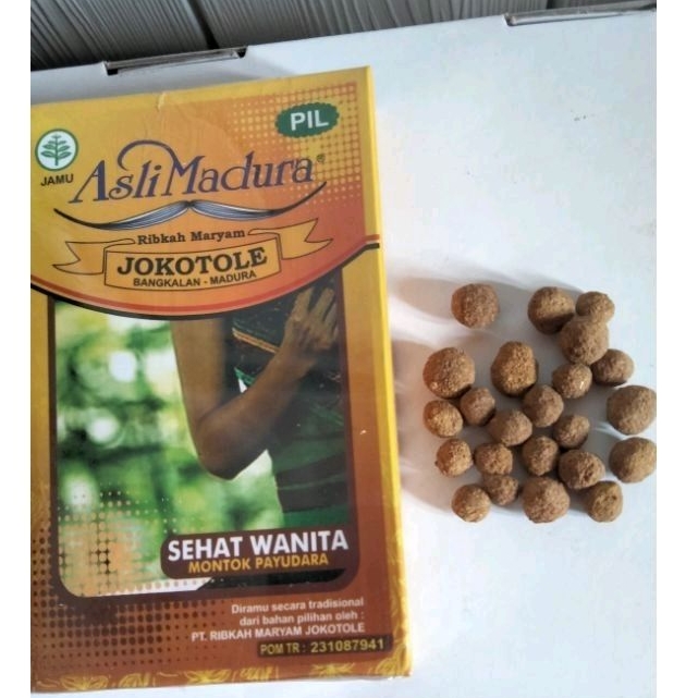 Jamu montok payudara kemasan pil kotak JOKOTOLE