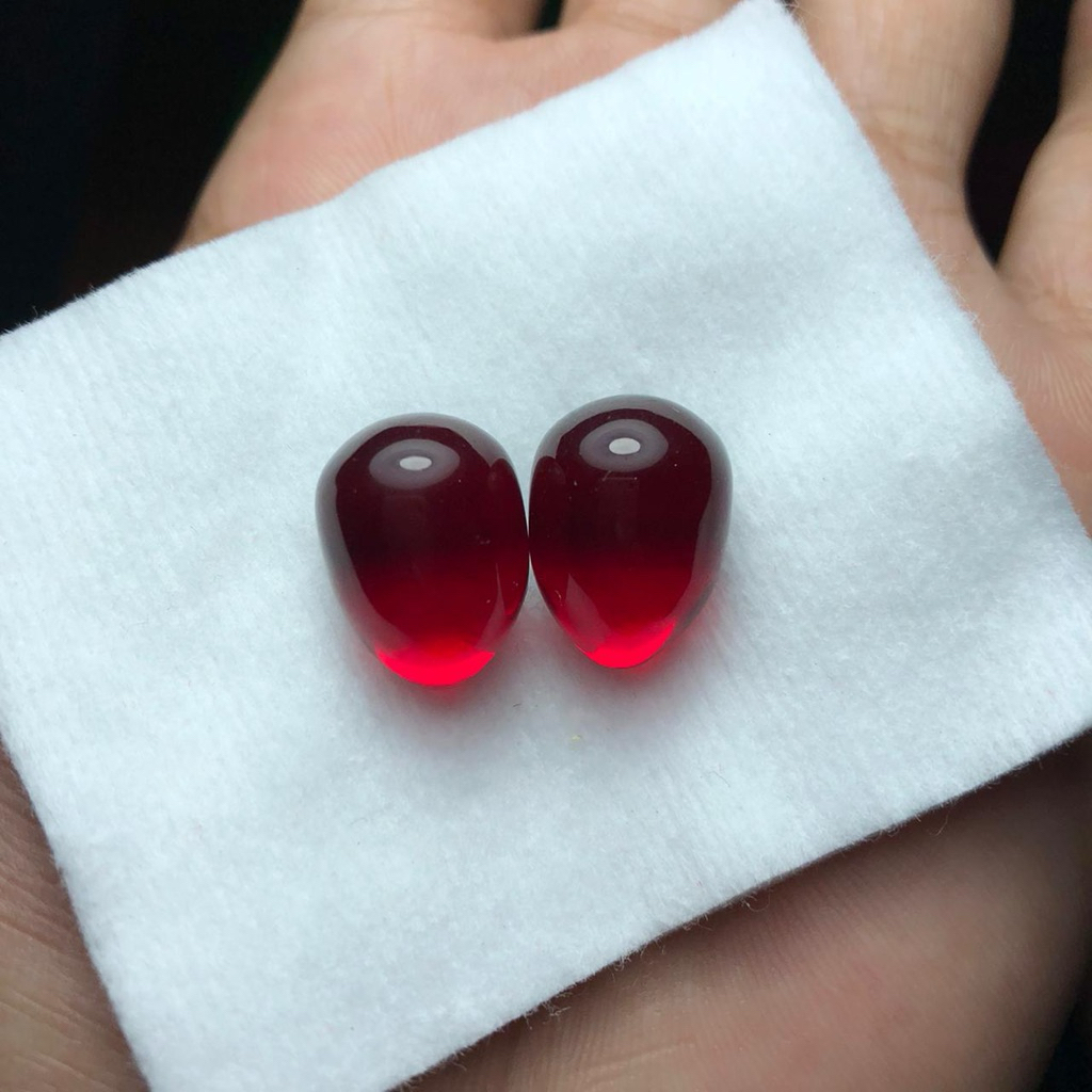 Batu Delima Alami Warna Tua Asli Kalimantan