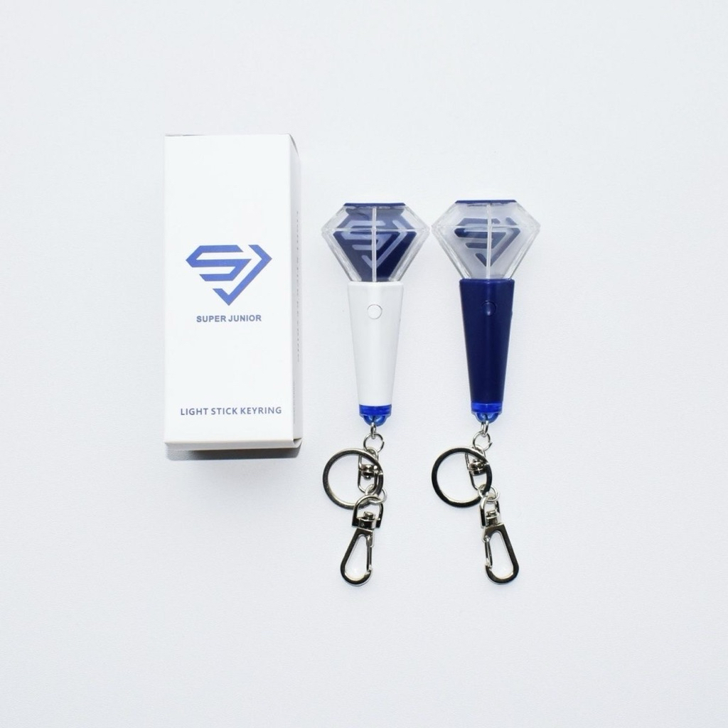 (READY STOCK) Super Junior Unifficial Mini Lightstick Keyring Suju SJ Bagcharm Gantungan Kunci Keych