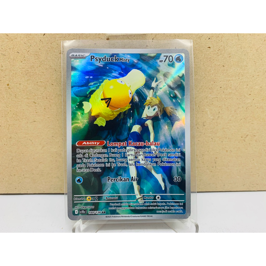 AR Psyduck Misty 144 Kehadiran Juara Pokemon