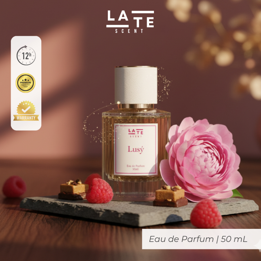 LATE SCENT - Lusy Eau de Parfum 50mL - Parfum Wanita Manis Elegan - Parfum Wanita Tahan Lama