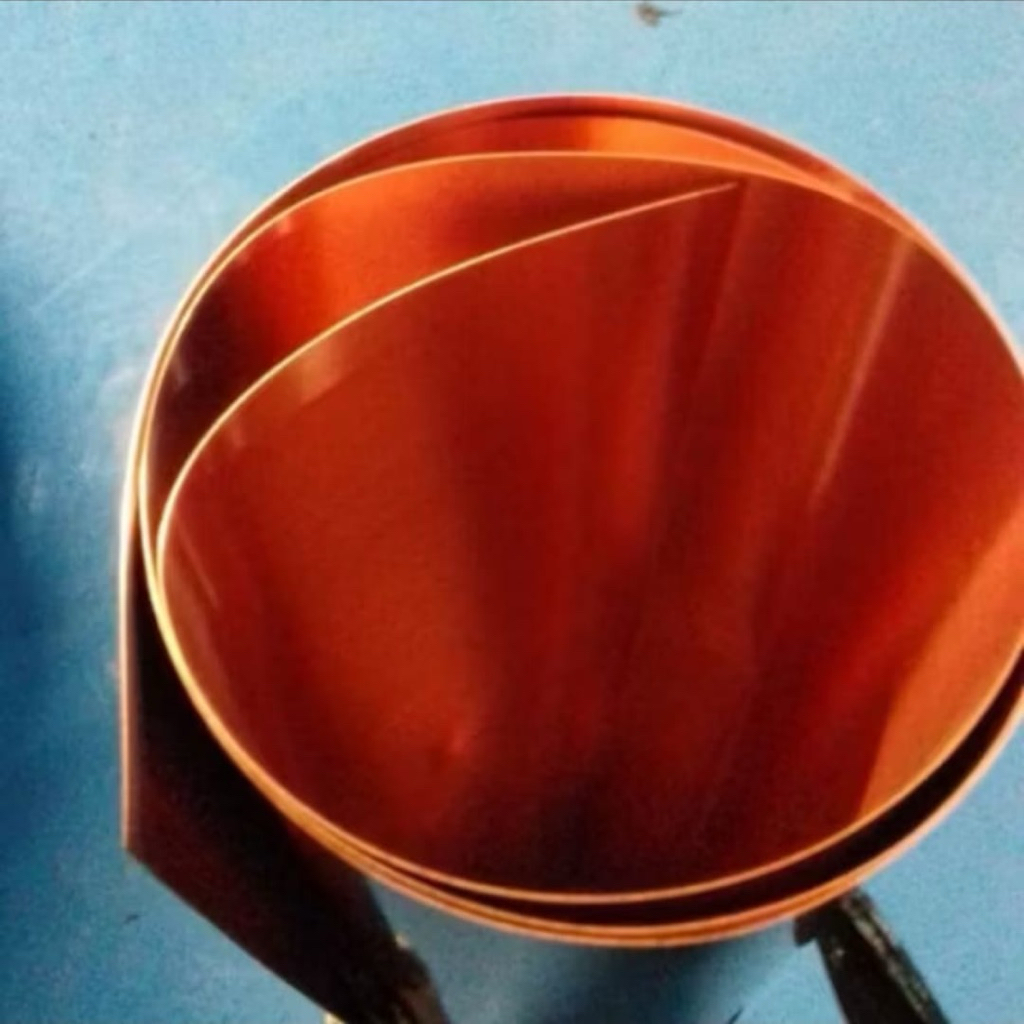 plat tembaga murni tebal 1mm x 30cm x 30cm tembaga murni