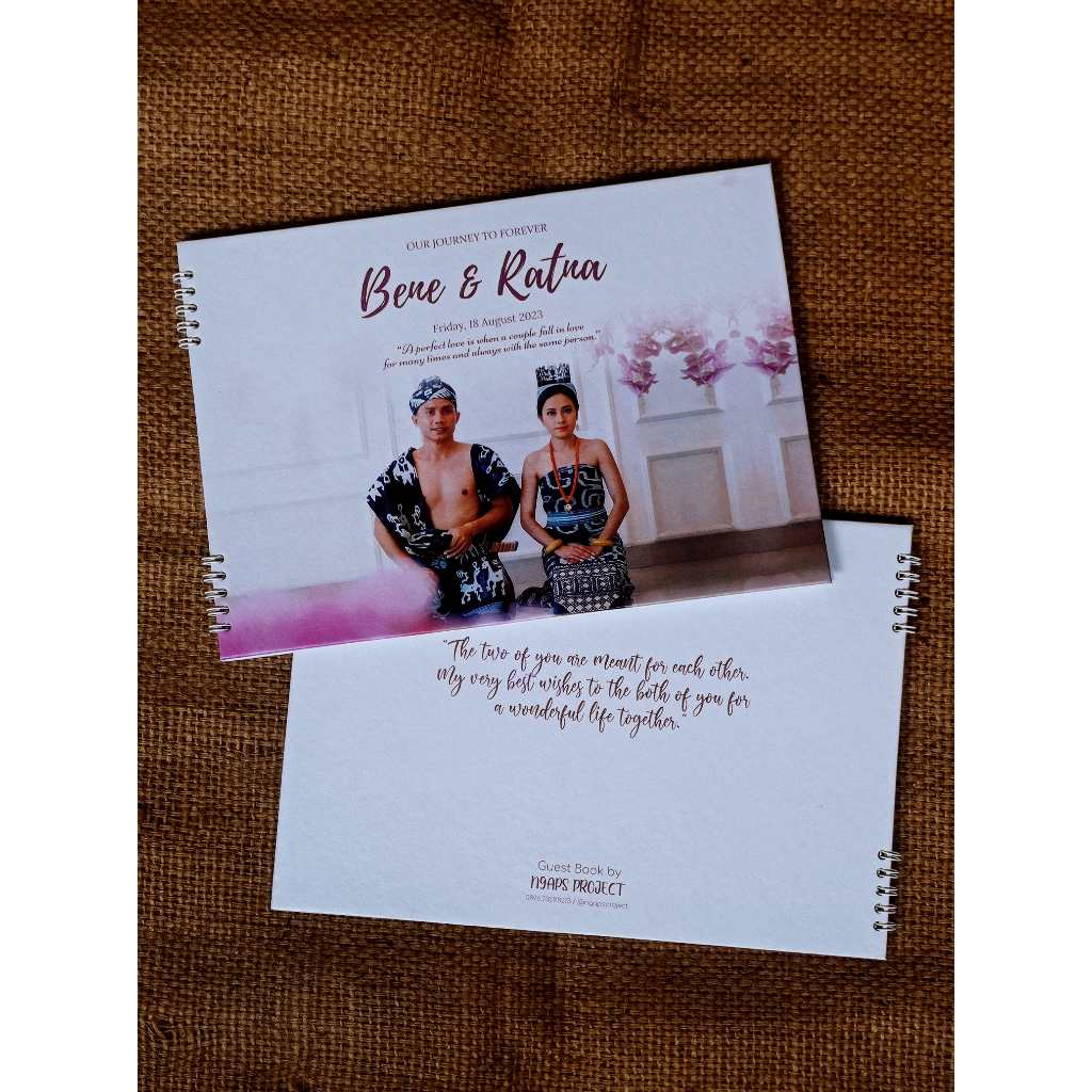 Guest Book Wedding Buku Tamu Pernikahan Custom Hard Cover Premium Kekinian Termurah By SPESIALIS BUK
