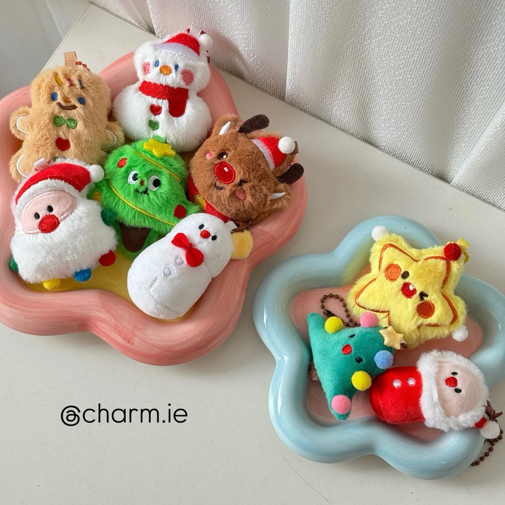 Charmie | Christmas Trinkets Keychain Cute Small Gifts Bag Charm Key Ring Christmas Natal