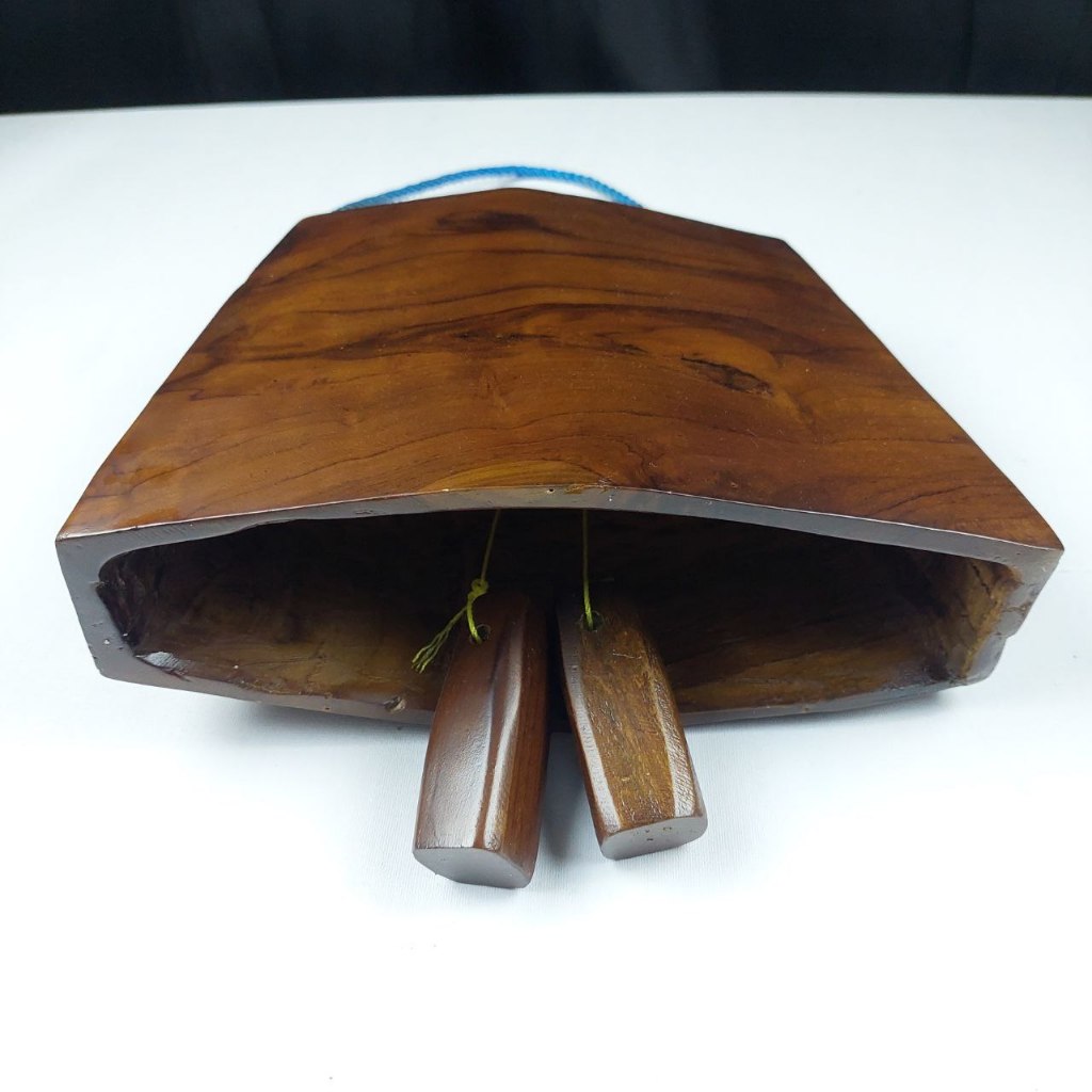 Lonceng Kalung Sapi Klasik Kayu Jati Klontong Jadul