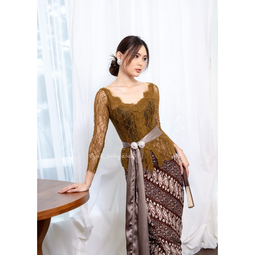 Kebaya LAVANYA sabrina modifikasi lengan panjang | kebaya bali wisuda kondangan
