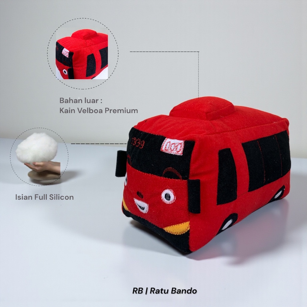 Boneka Tayo Size 35 Cm Mainan Anak-Anak Mini Bus Hey Tayo