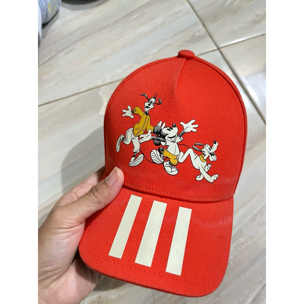 Preloved Topi Adidas Mickey Oranye