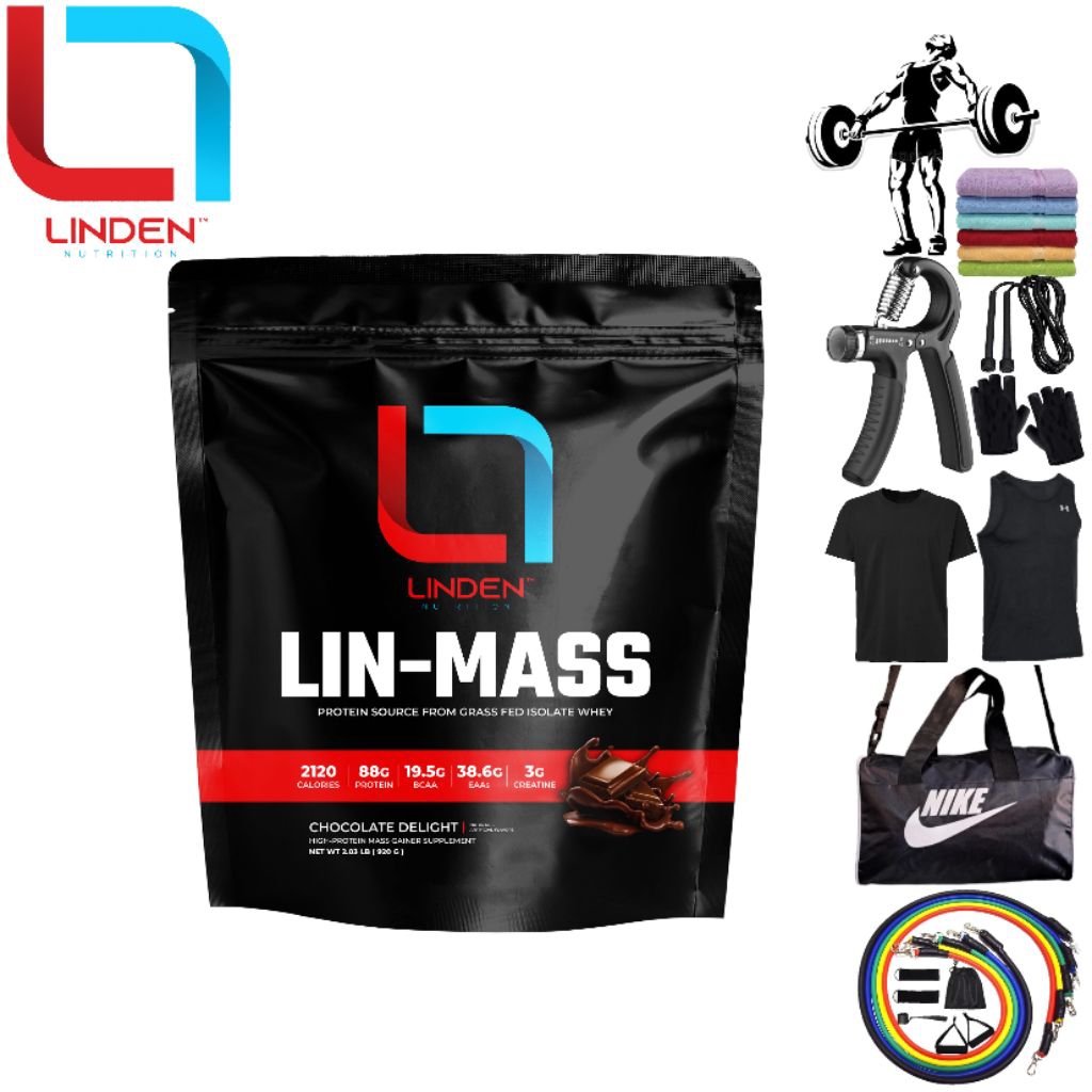 LINDEN - LINMASS Mass Gainer Bebas Laktosa Susu Penambah Berat Badan