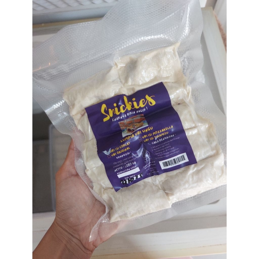 Lumpia Ubi Ungu Frozen | Lumpia Ubi Mozzarella by Snickies|Ubi Ungu Keju Mozza