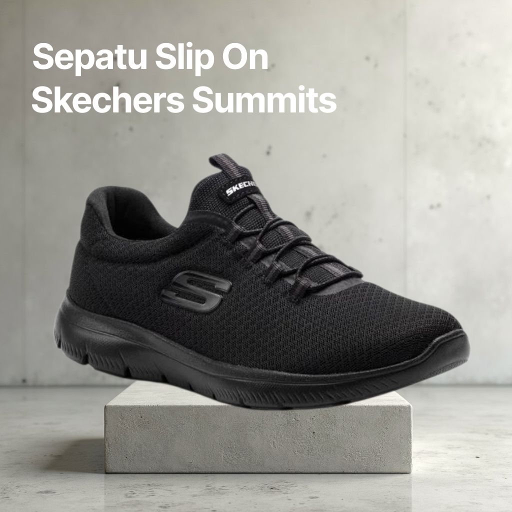 Skechers Slip On Summits Black Women Shoes Original