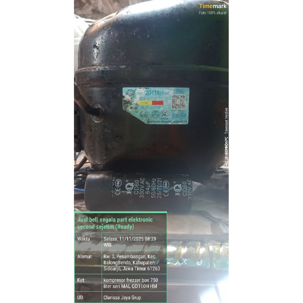 kompresor frezzer box GEA 750 liter, model MAL QD110H HM