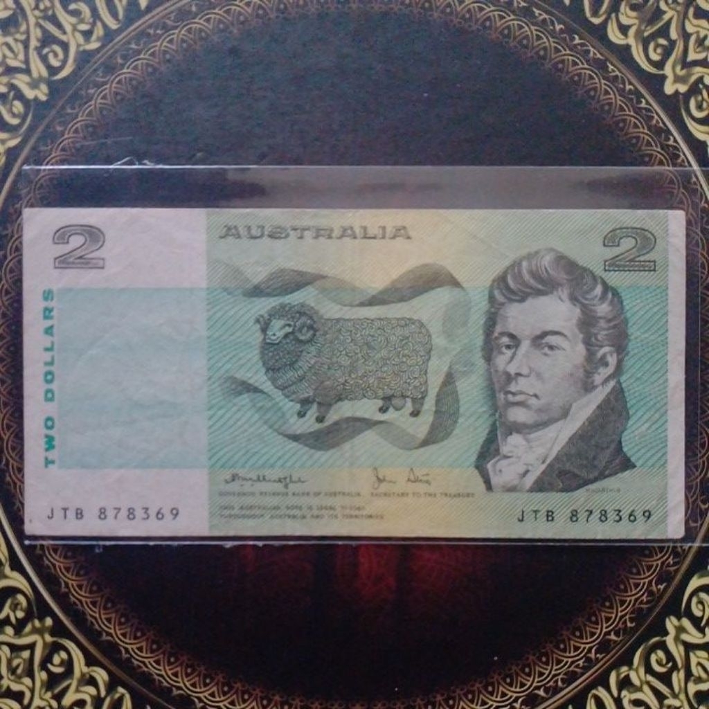 Uang Australia 2 dollar 1973 vf