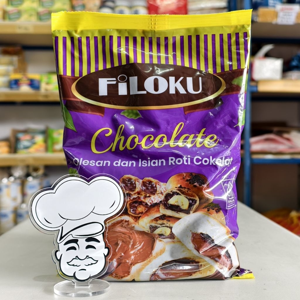 Filoku Filling Coklat 1Kg / Filoku Pasta Coklat 1Kg / Filoku Cokelat Filling 1Kg / Filoku Cokelat Is