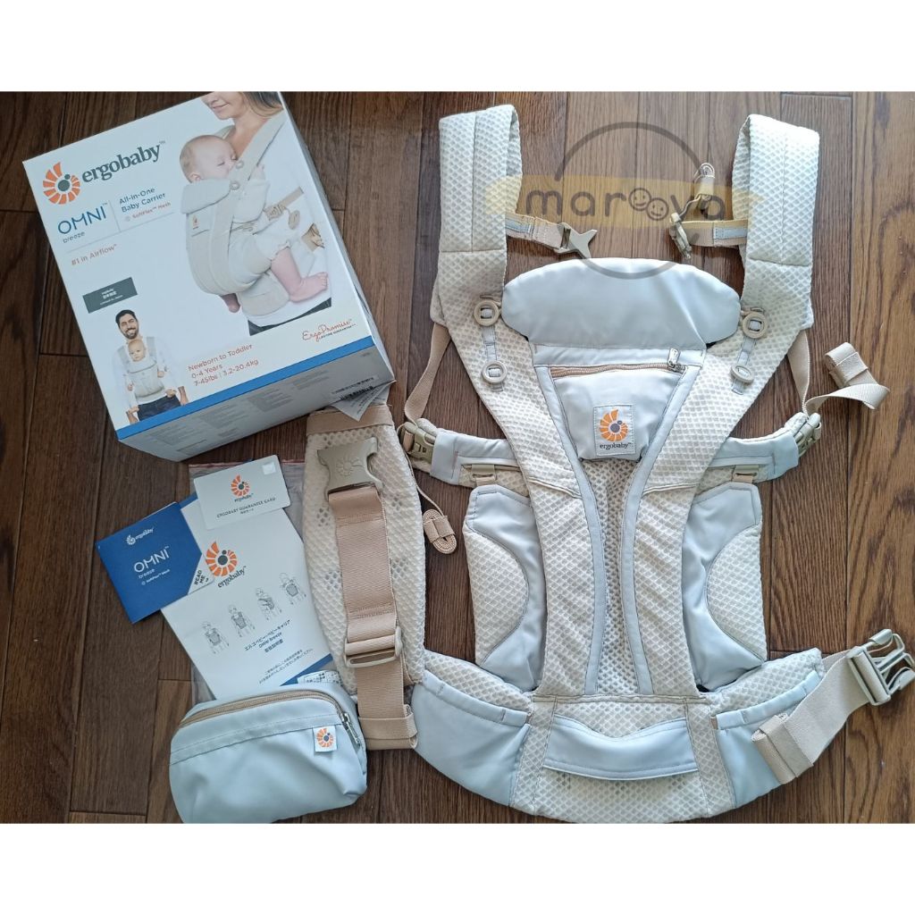 Preloved ORI Ergobaby Omni Breeze Sand Beige