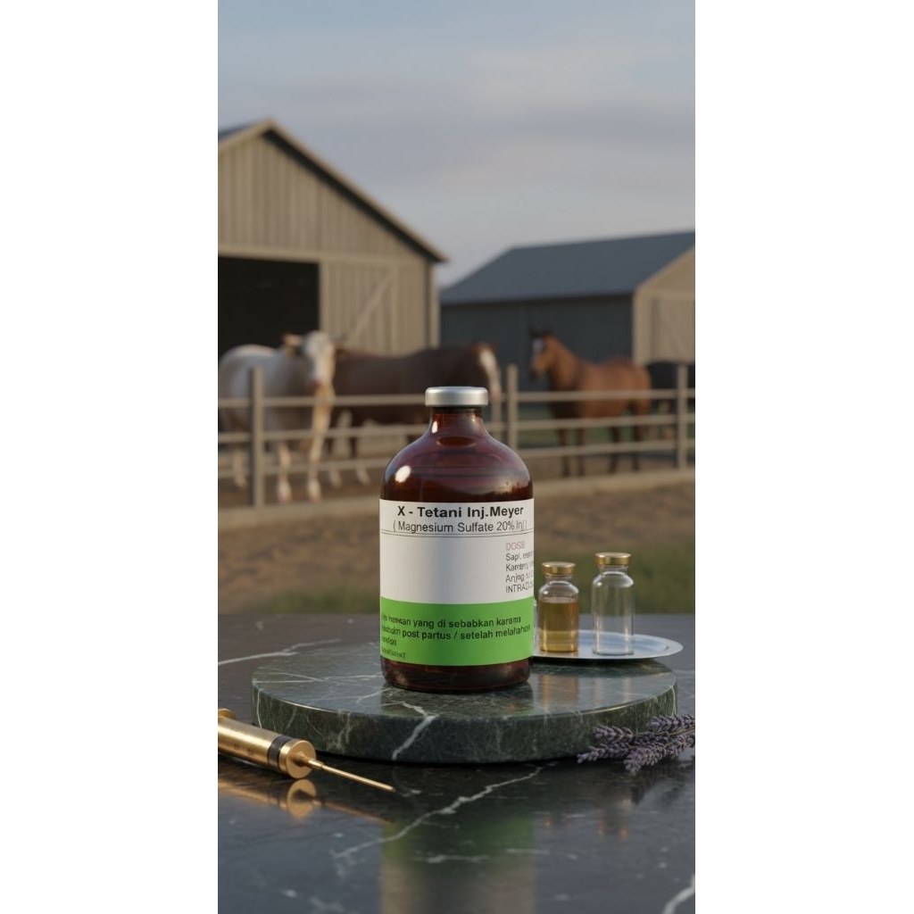 READY X Tetani Inj Obat Kejang, Keracunan hewan Sapi, Kerbau, Kuda, Domba, Kambing, Babi, Anjing dan
