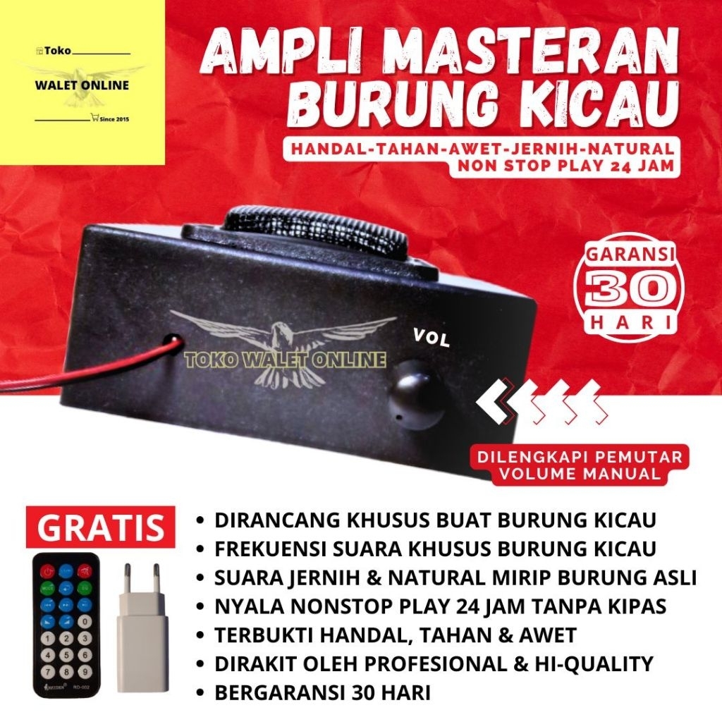 MASTERAN BURUNG KICAU MP3 SPEAKER BURUNG 24 JAM NON STOP MONCER GO SONIC