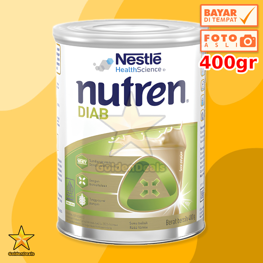 [400 Gram] NESTLE Nutren Diab Susu Diabetes Vanila Kaleng 400 gr NON COD
