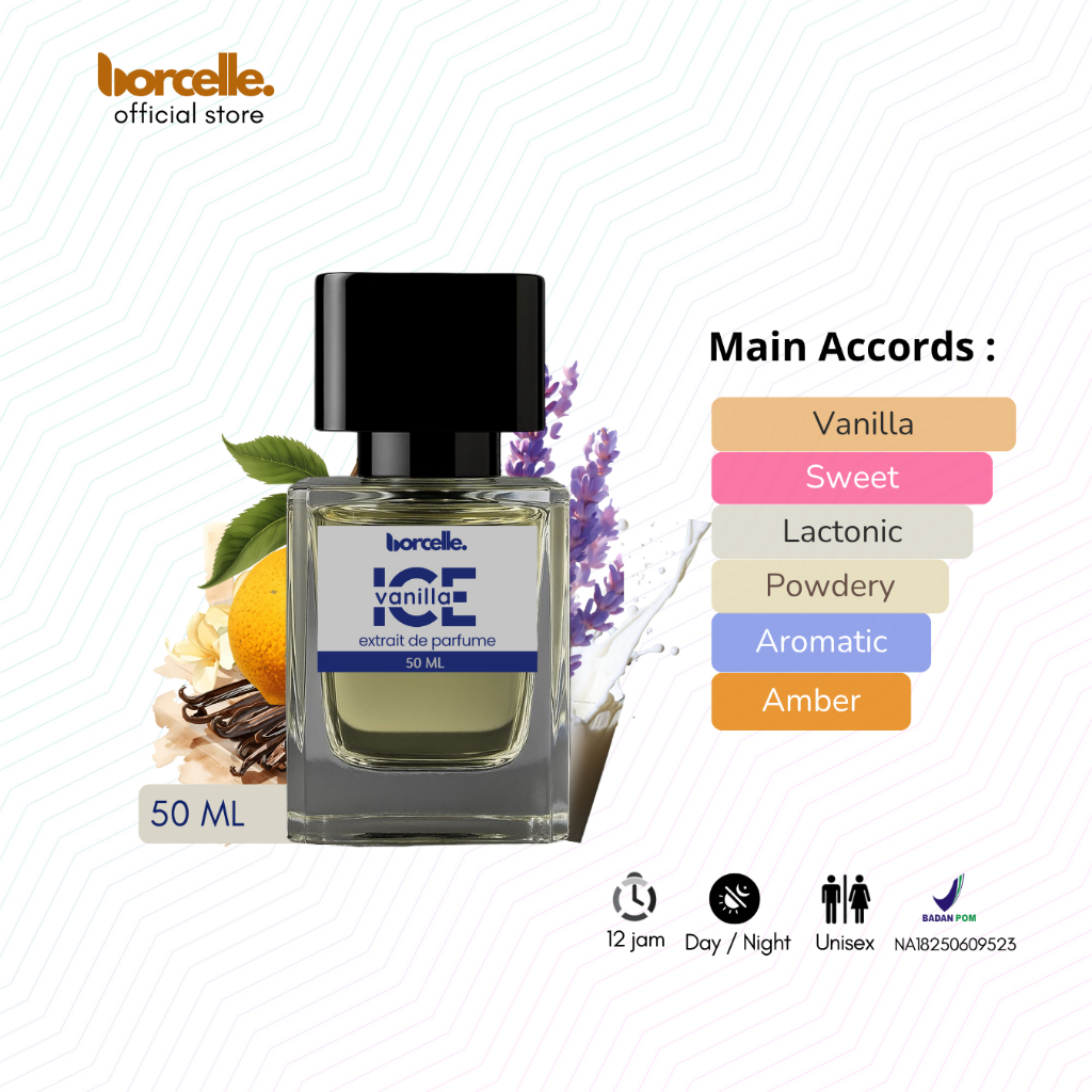 Borcelle - Vanilla Ice Parfum Pria Isi 50 ML