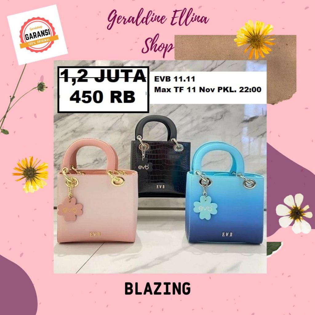 Tas wanita SALE EVB original satchel bag seri BLAZING