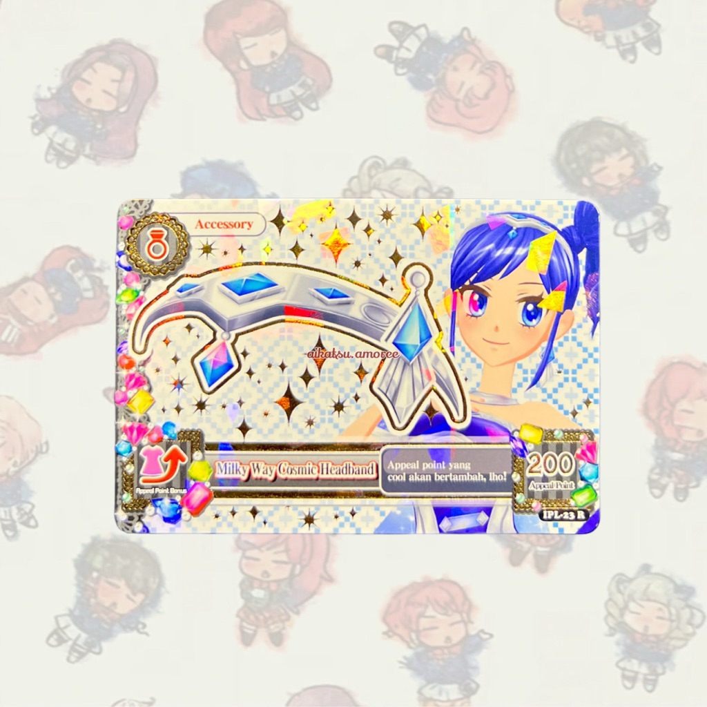 Aikatsu BETA CARD Premium Futuring Girl Milky Way Cosmic Headband Aoi Kiriya