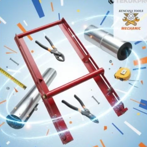 Alat penekuk seng talang wuwung mudah di gunakan presisi