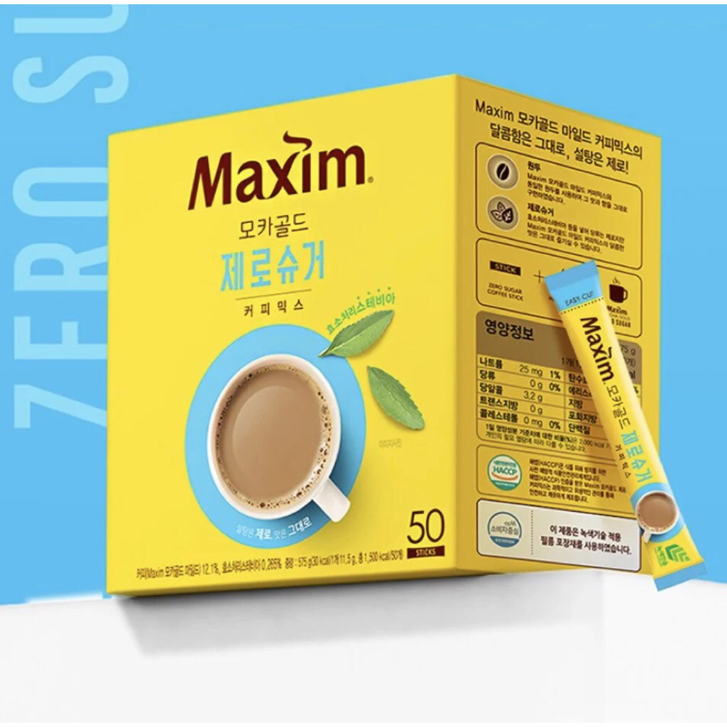 [10 Sachet] MAXIM Coffee Zero Sugar, Maxim Arabica