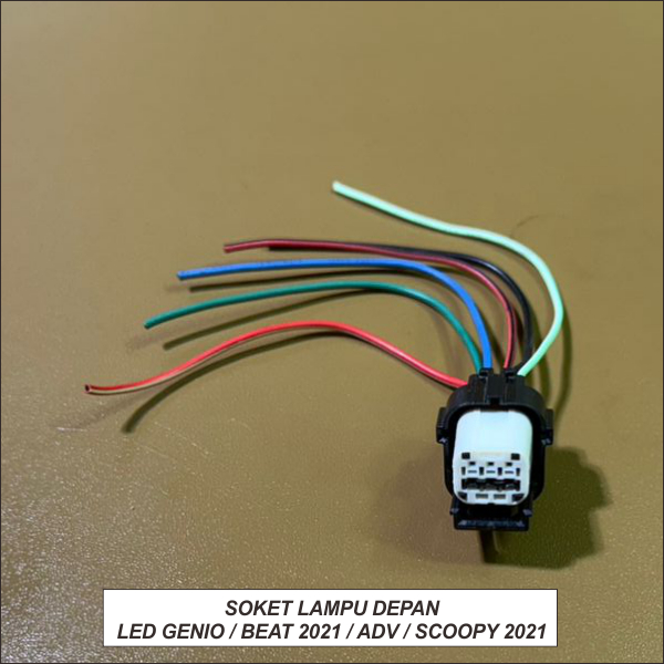 Soket Lampu Depan Led Genio  Beat 2021  Adv  Scoopy 2021
