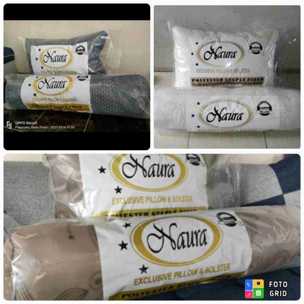 sentra_prasmanan Set Bantal Plus Guling Hotel Naura/ Bantal Hotel Naura/ Guling Hotel Naura