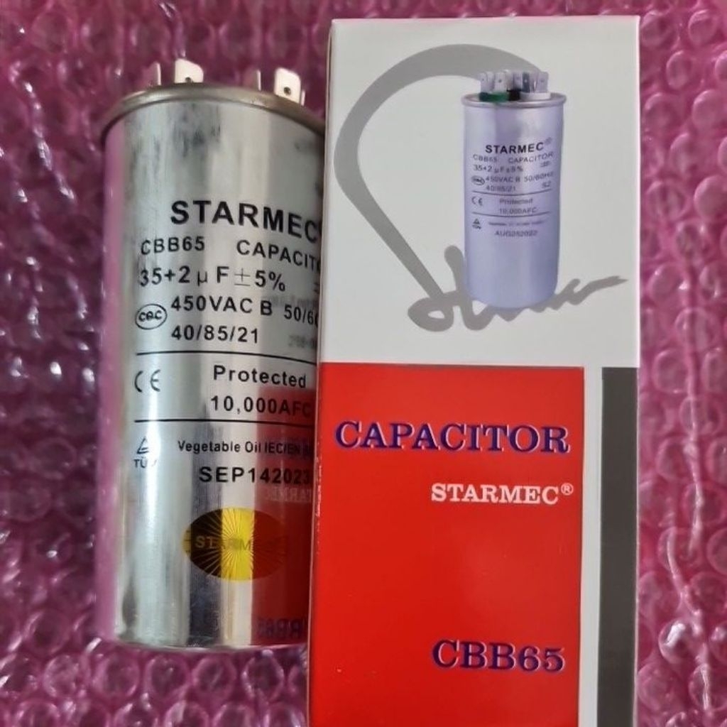 Kapasitor AC kapasitor dobel 35uf + 2uf