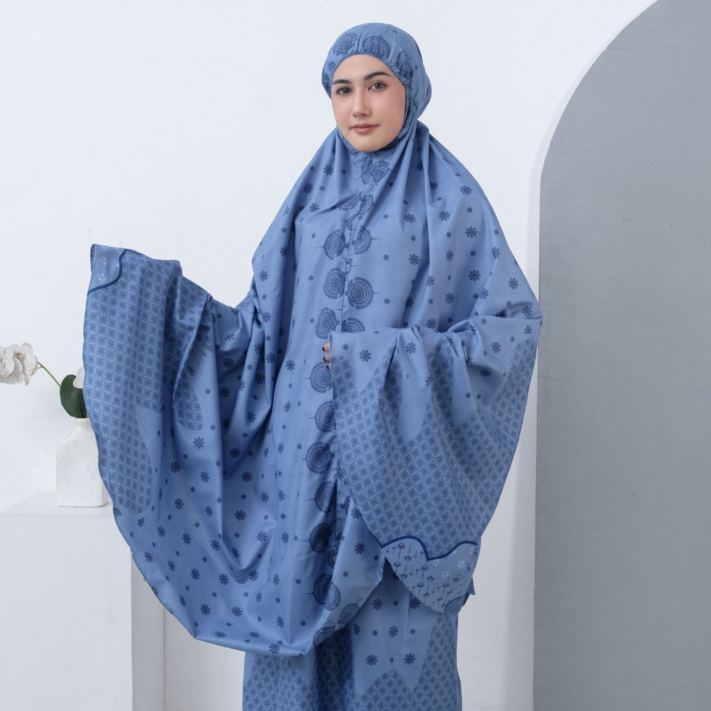 Mukena Dewasa Nyaman Katun Motif KALISHA Cantik Premium