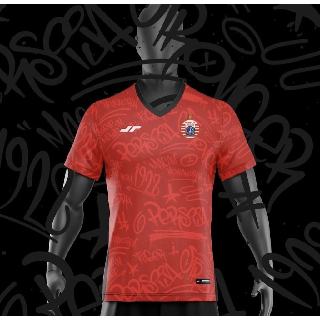 (3XL) JERSEY PERSIJA TRAINING GRAFCITY RED ORIGINAL 2023