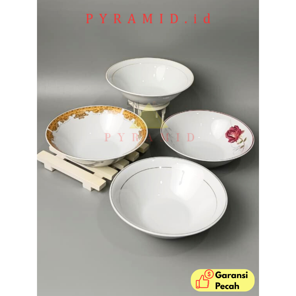 PYRAMID | MANGKUK SELADA 6 INCH | 15 CM | Mangkuk keramik | Porcelain Bowl