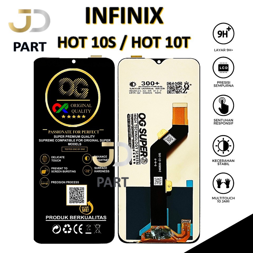 LCD TOUCHSCREEN INFINIX HOT 10S / HOT 10T ORIGINAL 100% FULLSET