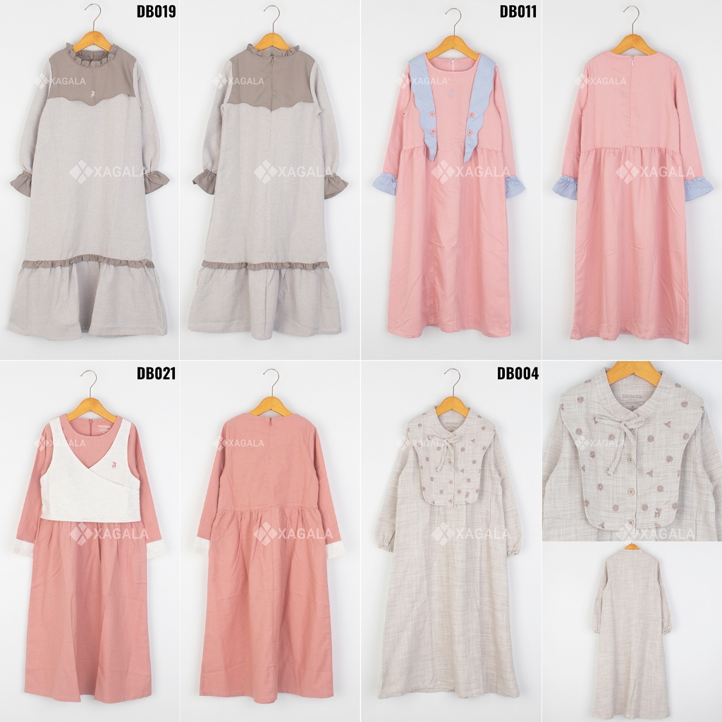 CRESSIDA KIDS GAMIS ANAK PEREMPUAN TERBARU BAJU MUSLIM ANAK